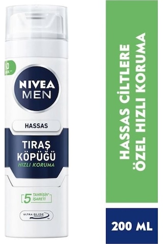 Nivea Men Hassas Ciltler İçin Tıraş Köpüğü 200 ML