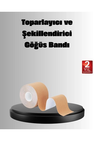Veraura Lifestyle Askısız Görünmez Göğüs Bandı Dekolteli Kıyafetler İçin Destekleyici Bant Standart