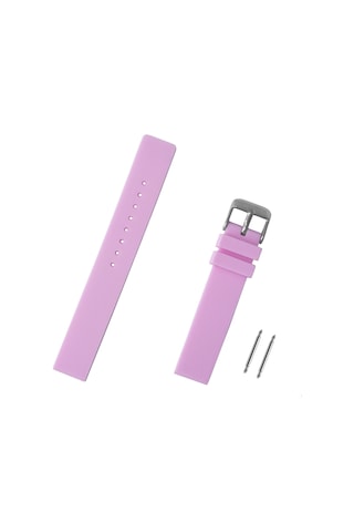 Saatse Pembe Silikon Saat Kordonu Kayış 16 MM
