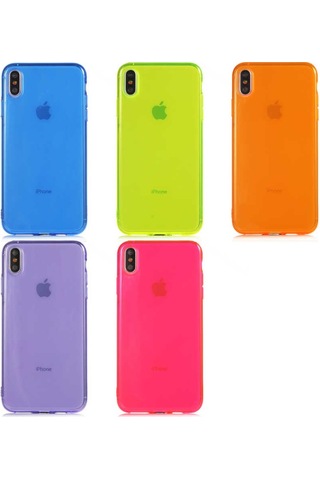 Apple Uyumlu iPhone XS Max 6.5 Kılıf Zore Mun Silikon-Mor