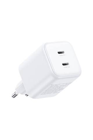 Ugreen 45w Gan Hızlı Şarj Cihazı Type-c Qc Pd 2xusb-c, Beyaz, 65154