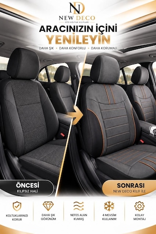 Toyota Avensis Uyumlu Jakar Arabiyeli Oto Koltuk Kılıfı Airbag Uyumlu Lüks Seri Tam Set