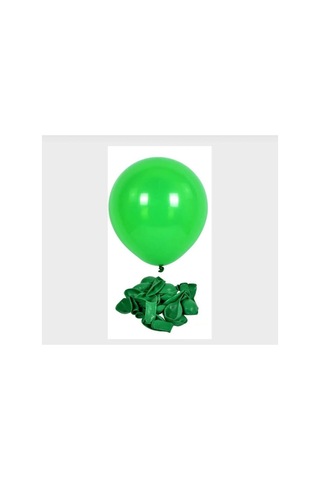 Yeşil Balon Pastel 10 Adet 12 İnç Yeşil Yeşil