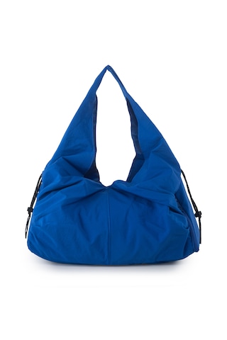 İcone Bag Icone Pliseli Fermuarlı Yoga Çantası, Fitness Çantası, Gym Heybe Görünümlü Pliseli Spor Çantası Saks