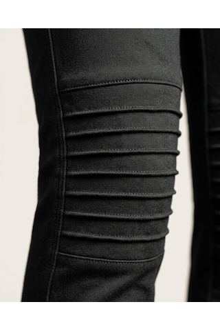 Durt Kadın Leggings Motosiklet Pantolonu Siyah
