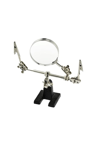 Ayt Powermaster Pm-32915 Mercekli Üçüncü El Büyüteç Stand Lehim Tamir İçin Tutucu Stant Ks-901005
