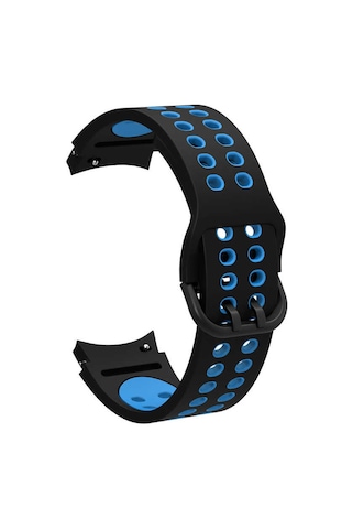 Galaxy Watch 4 44mm Krd-02 Uyumlu Zore Kordon-siyah-mavi