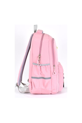 Elatae Unisex Ortopedik Çok Gözlü Günlük Seyahat Okul Sırt Çantası Pembe 51709
