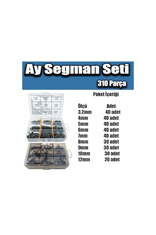 310 Parça Ay Segman Seti
