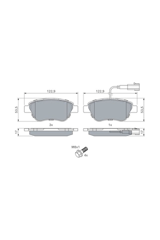 Peugeot Bipper 1.4hdı 2008-2018 Bosch Ön Balata Netpar23705