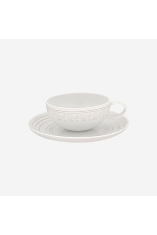 Beyaz Porselen Çay Fincanı 250 Ml