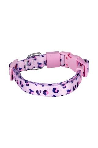Swissplus Urban Paws Pink Leo Recycled Köpek Tasması - 15 Mm Beyaz - Pembe