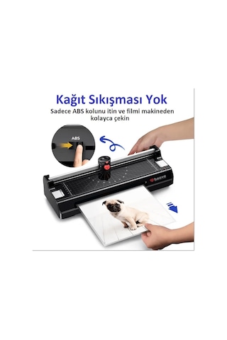 Baove OCW280 Laminasyon Makinesi - A4, A5, A6 - Laminasyon Kaplama ve Kağıt Kesme Makinesi