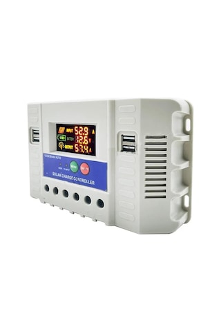Powermaster Pm-60a 12v 24v 36v 48v 60a 4 Usb'li Dijital Otomatik Solar Güneş Enerjisi Şarj Regülatörü