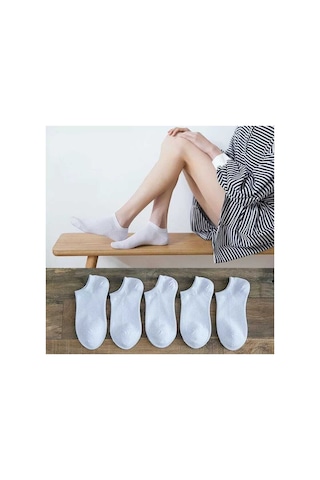 Worthy Socks 4'lü Koton Beyaz Bilek Çorap