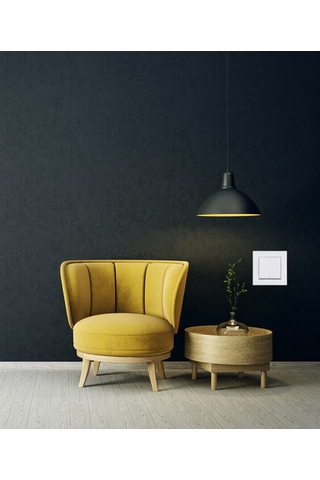 Exen Karell Beyaz Komütatör Çerçeveli 12 Adet