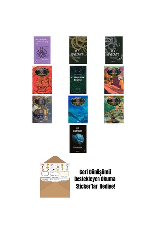H.p Lovecraft 10 Kitap Set + Okuma Sticker'ları