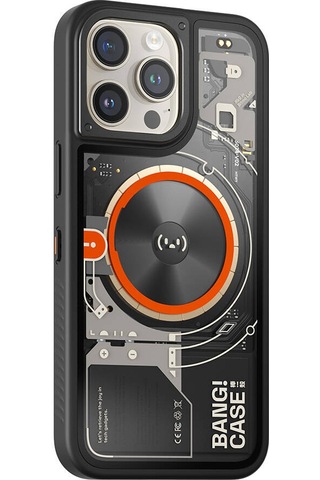Apple Uyumlu iPhone 15 Pro Kılıf Özelleştirilebilir 3 Fonksiyonlu Bluetooth Bağlantılı Bitmo Lab Bangcase Akıllı