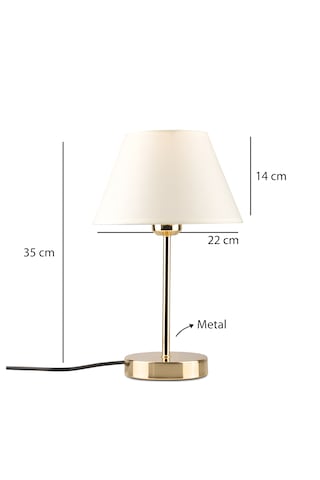 Homing Lila Gold Abajur Krem 241947 Krem