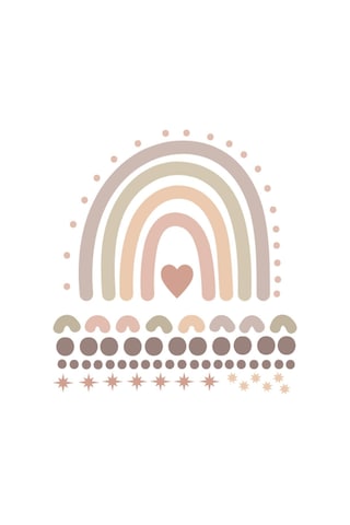 Pembe Gökkuşağı Duvar Sticker Diğer
