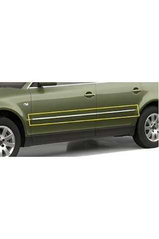 Volkswagen Uyumlu Passat 3b Sd/sw 1998-2005 Yan Kapı Çıtası 4 Prç. Paslanmaz Çelik