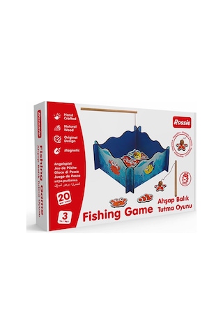 Calimera Toys Havuzlu Ahşap Balık Yakalama Oyunu Oltalı