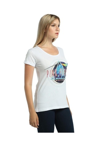 Bant Giyim - Pink Floyd Beyaz Kadın T-Shirt Tişört