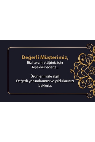 Ny Teşekkür Kartı 500 Adet