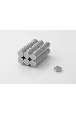 Neodyum Mıknatıs D10X2 Mm 50 Adet Ince Silindirik Güçlü Magnet