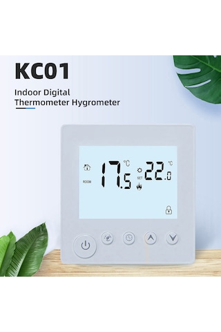 Geeksen K1h16a Elektrikli Isıtıcı Termostatı - Lcd Ekranlı, 3 Mod Enerji Tasarrufu/zamanlama/manuel , Çocuk Kilidi, Sıcaklık Kontrol Paneli