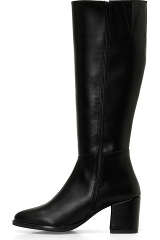 Butigo 24k-996 4pr Siyah Kadın Topuklu Çizme 000000000101925018 Siyah