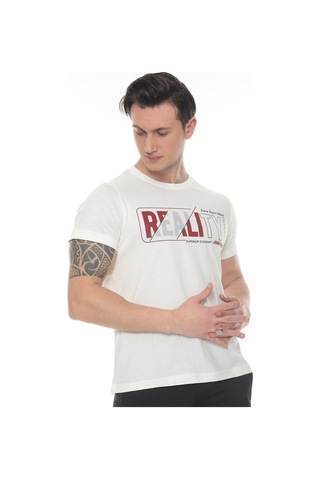 Fore Sport Erkek Realıty Baskılı T-shirt Ekru