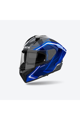 Airoh Matryx Wıde Mavi Parlak Motosiklet Kaskı Mavi