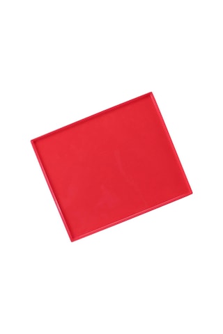 Yapışmaz Silikon Pişirme Matı Altlığı Kırmızı 26x31cm Rulo Fırın Tepsisi Diğer