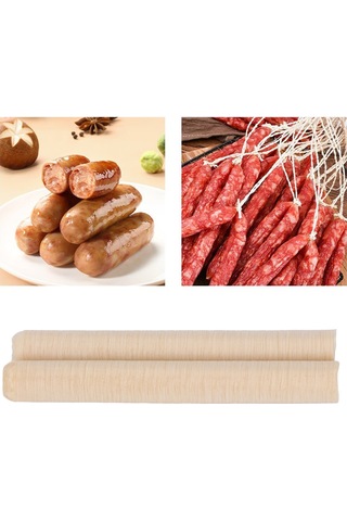 Geeroyoo Kollajen Sosis Kılıfı 2 Adet - 19mm Kalınlık, Esnek Ve İnce Yapı, Evde Lezzetli Sosis Hazırlama İçin Uygun, Sağlıklı Ve Pratik Kullanım Diğer