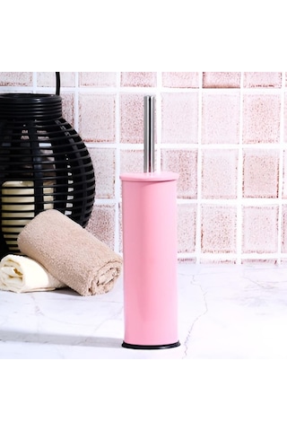 Zethome Paslanmaz Tuvalet Fırçası Banyo Fırçası Pembe