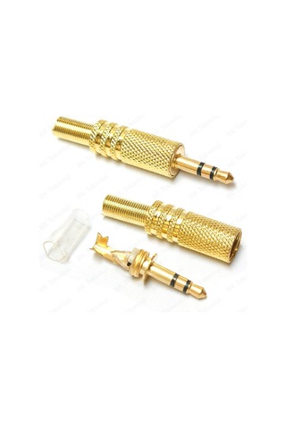 2.5mm Stereo Erkek Jak Lehim Konektörü Altın Kaplama