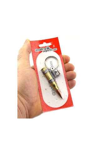 Anahtarlık Sepeti Maket Mermi 762 Mayonlu Anahtarlık