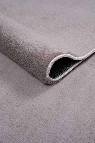 Vl Oval Comfort Ponpon Saçaklı Peluş Post Yolluk Kahverengi Oval Kahverengi Saçaksız