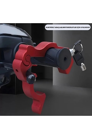 Dailytech Motosiklet Scooter Fren Kilidi Alüminyum Anahtarlı Güvenlik Kilidi Gidon