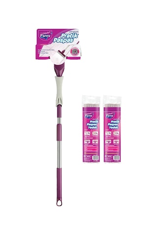 Parex Pratik Paspas Çift Sıkmalı + 2'li Yedek Mop