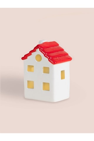 Dekoratif Led Işıklı Yılbaşı Evi 8x6x12 Cm Dekoratif Led Işıklı Yılbaşı Evi