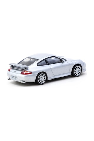 Tarmac Works X İxo Models 1/64 Porsche 911 Gt3 Type 996 Silver - Global64