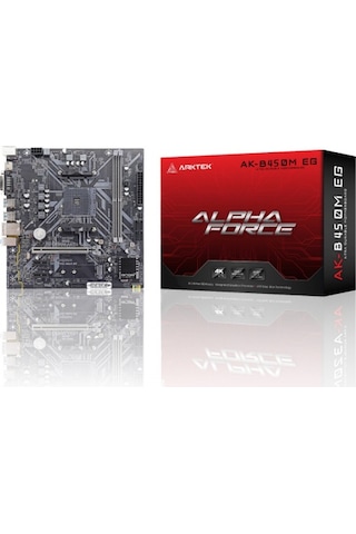 Arktek Alpha Force AK-B450M EG AMD B450 3000 MHz Soket AM4 Micro ATX Anakart