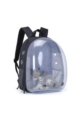 Taşınabilir Açık Pet Kedi Panoramik Şeffaf Nefes Sırt Çantası