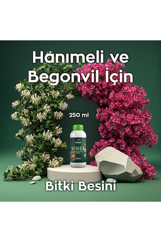 Vinea 250 Ml Dış Mekan Süs Bitkisi Besini - Begonvil Ve Hanımeli İçin Hızlı Büyüme Güçlü Sarmaşıklar 250 ML