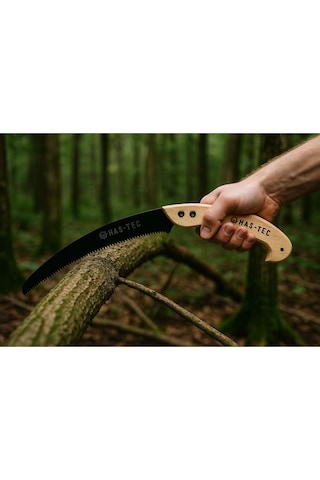 Ahşap Saplı Eğri Testere 350mm Bahçe, Budama Ve Ağaç Kesme İçin Profesyonel El Testeresi