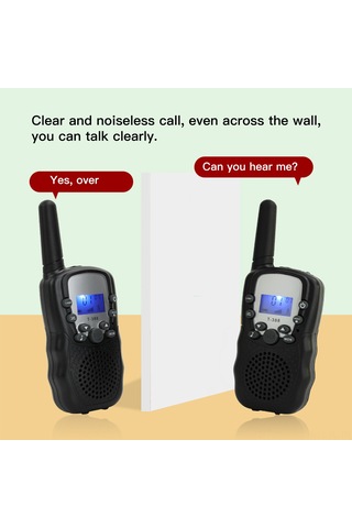 Lemestar Çocuklar İçin Kablosuz Konuşur Radyo, Gerçek İletişim, Aile Etkileşimi, Eğitici Araç, 2 Adet Siyah Set Pil Dahil Değil