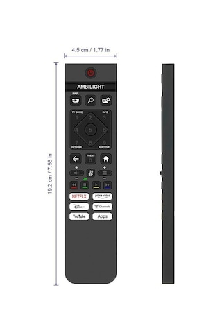 Philips İle Uyumlu Model 55pus8609/62 Android Led Tv Kumandası-mikrofonsuz