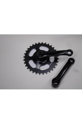 Bmx Bisiklet 36 T Aynakol Köşeli Model Siyah Renk Bmx Orta Dişli